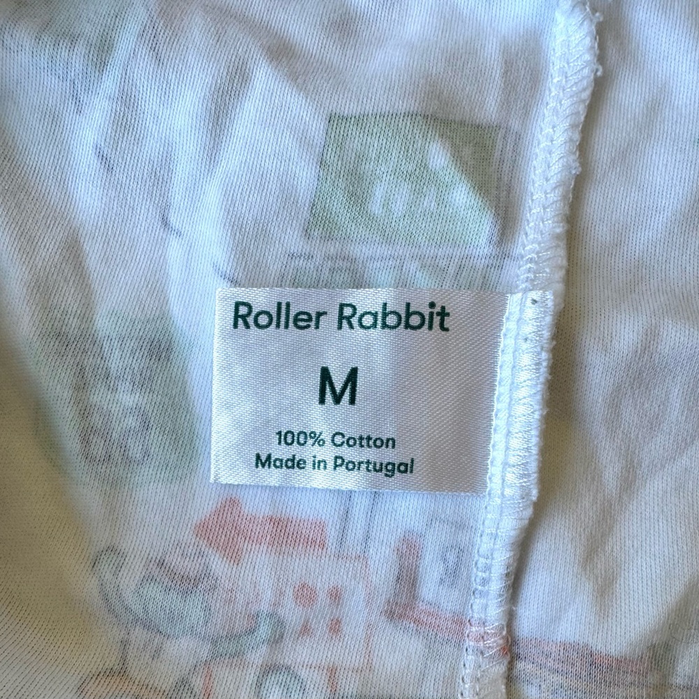 Roller Rabbit On The Road Pajama Set M Long Sleeve Pants EUC Preppy Lounge comfy - Picture 3 of 11